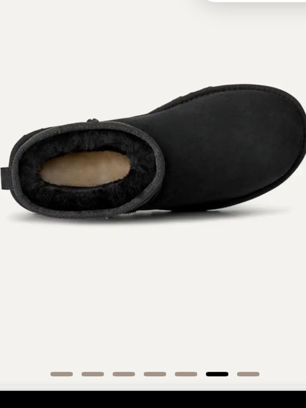 Ugg classic mini ll short Black Suede Boot NEW Womens size 9 - Picture 4 of 8
